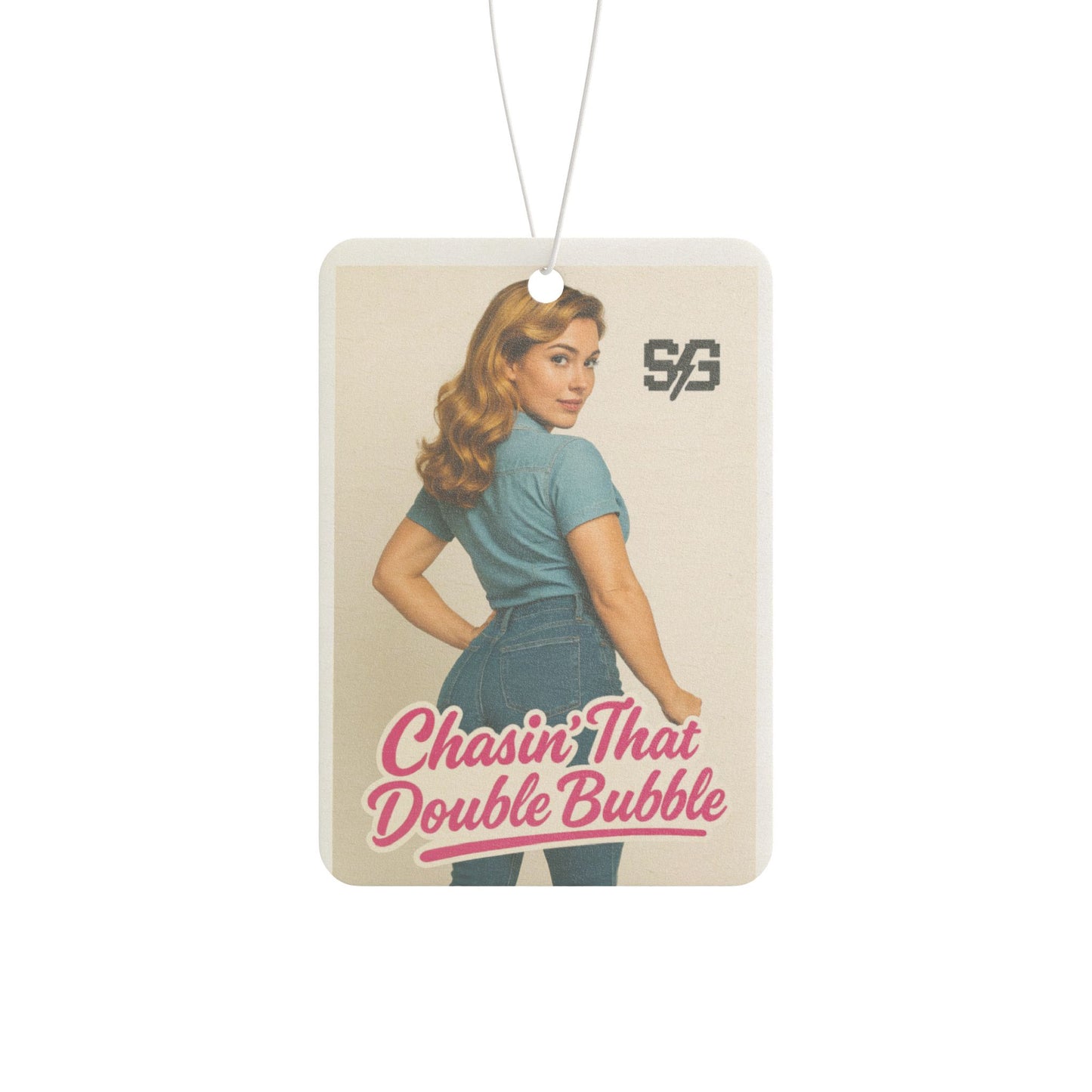 Retro Car Air Freshener - Chasin' That Double Bubble