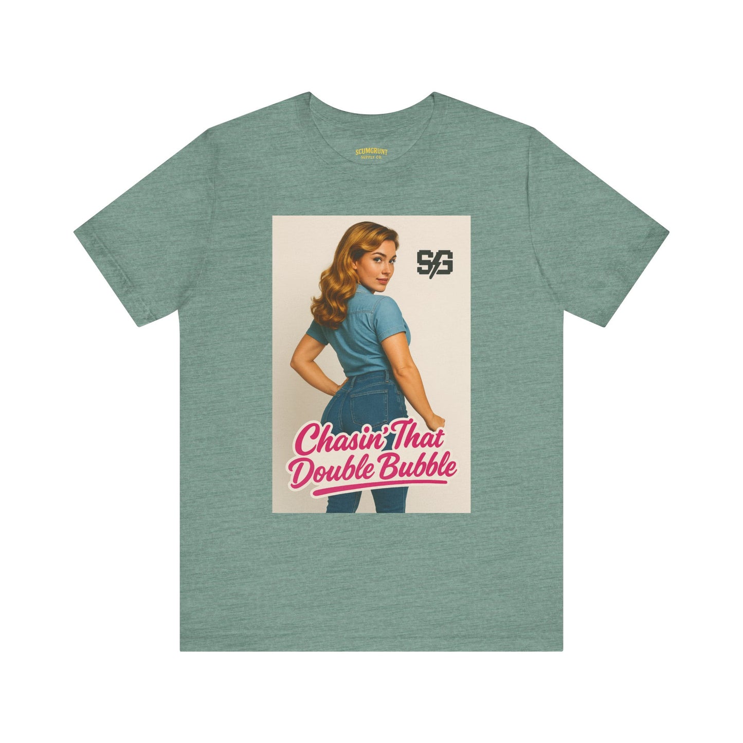 Retro Chasin' That Double Bubble - Vintage Style Graphic Shirt