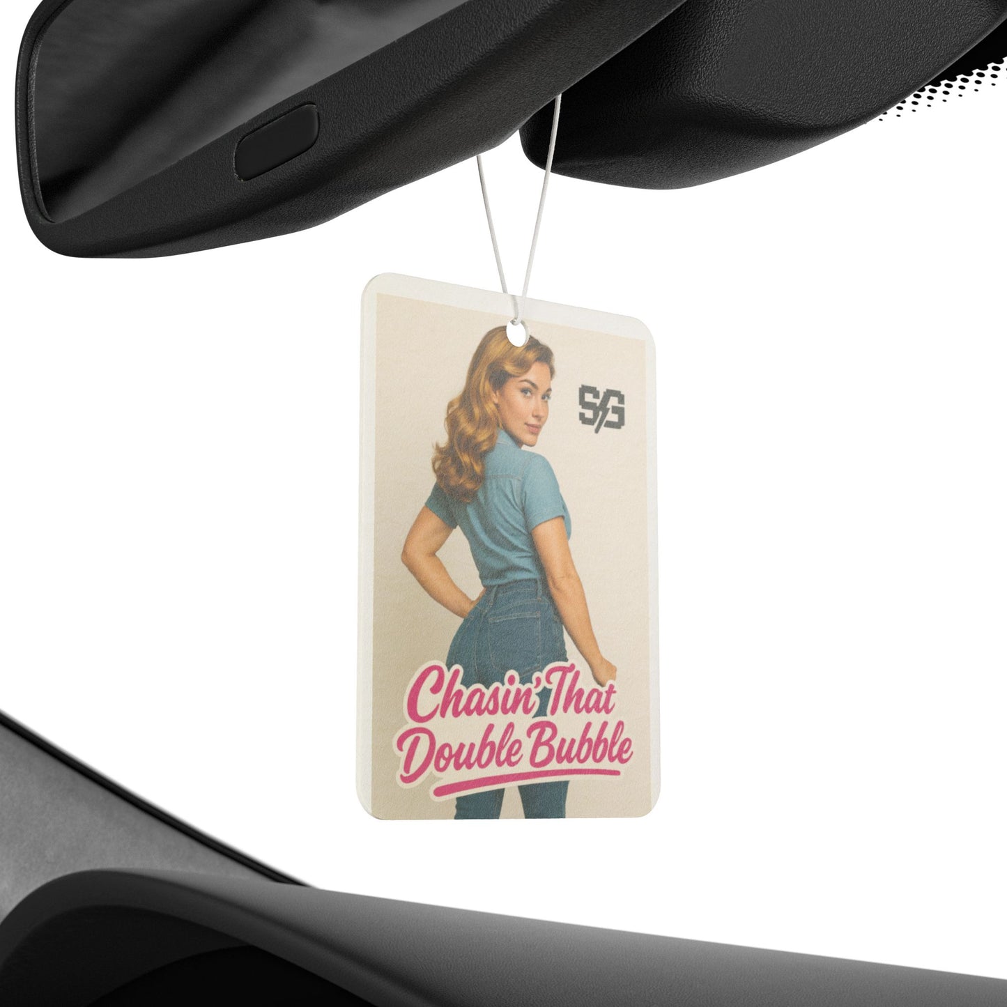 Retro Car Air Freshener - Chasin' That Double Bubble