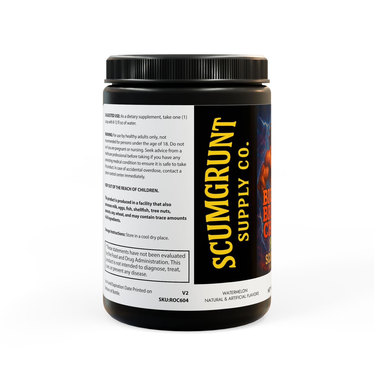 Big Oak Branch Chain's BCAA Supplement, Watermelon (325g, 11.46oz, 45 servings)