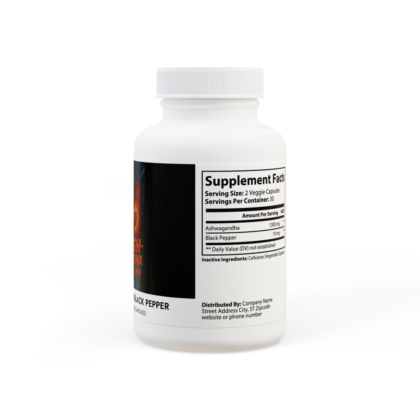 Smash-wagandha Ashwagandha and Black Pepper Supplement (60 capsules)