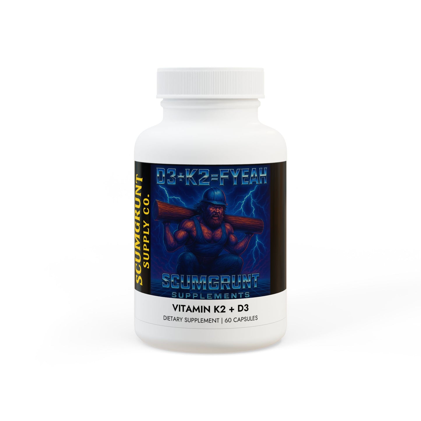Vitamin K2 + D3 Supplement (60 Capsules)
