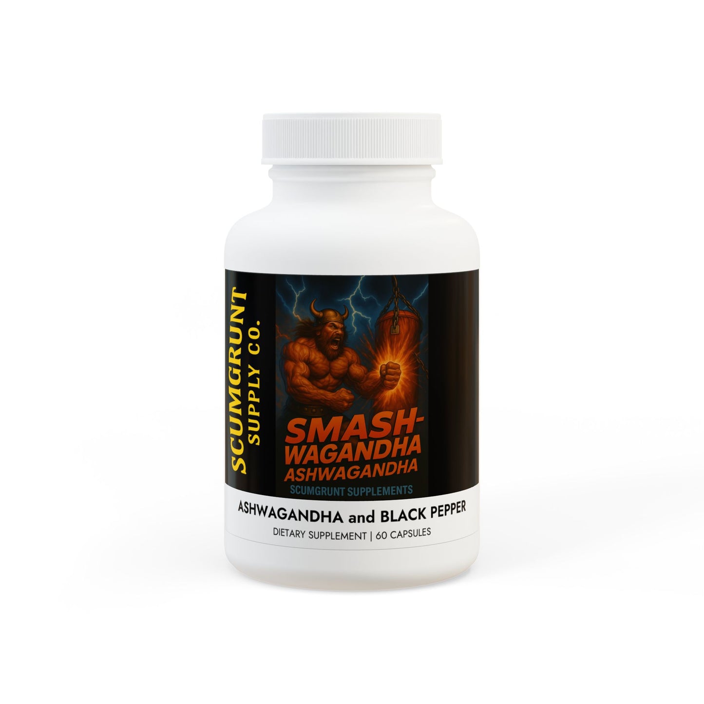 Smash-wagandha Ashwagandha and Black Pepper Supplement (60 capsules)
