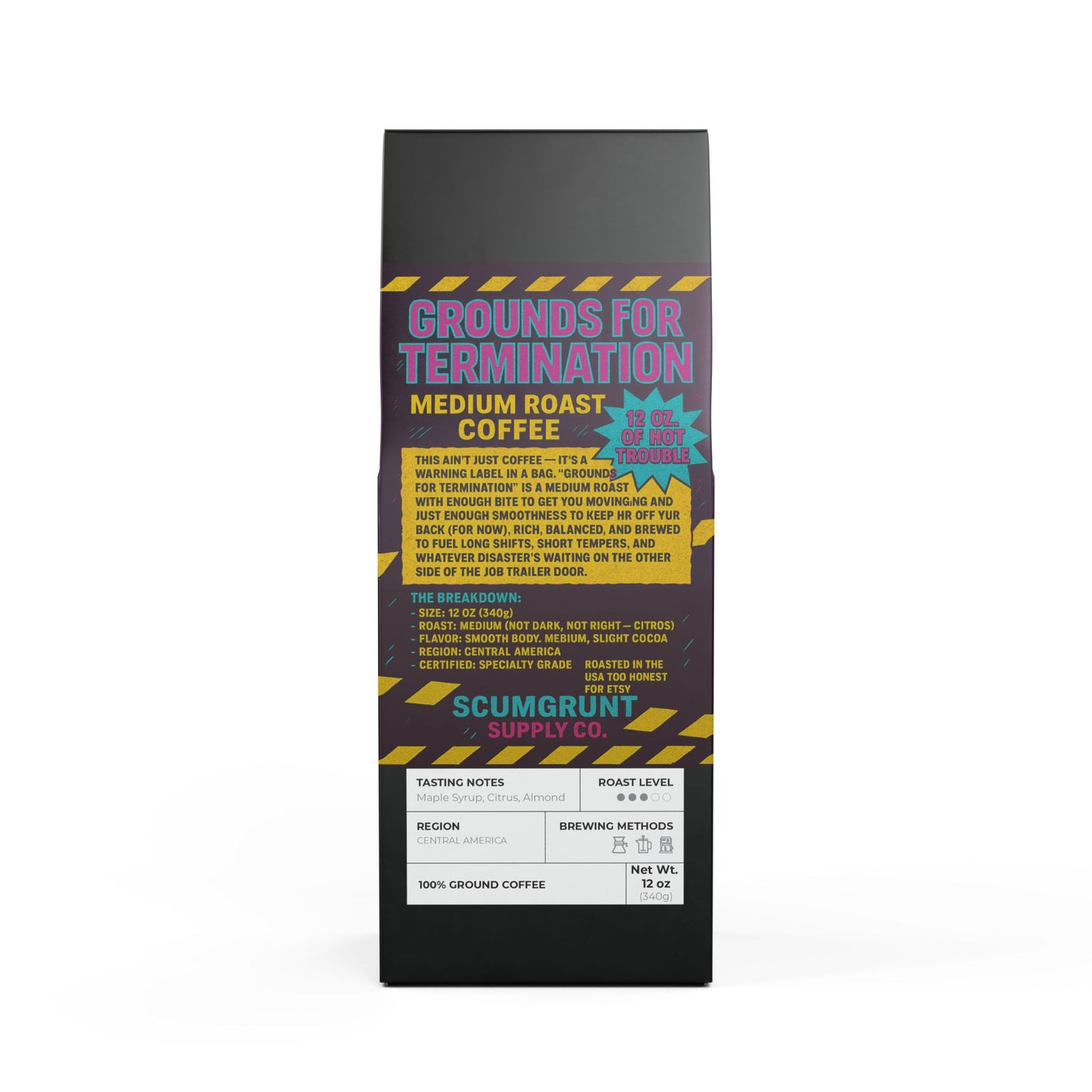 Grounds for termination (Medium Roast coffee)