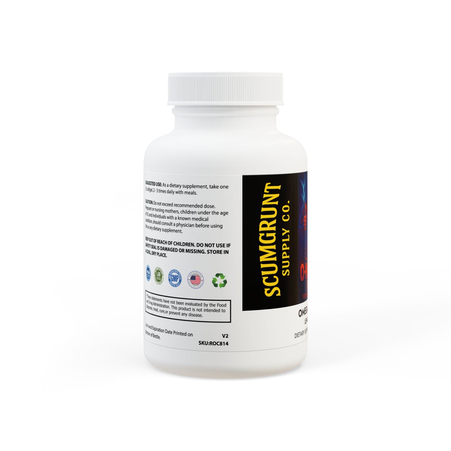 Omega 3 Fish Oil Supplement (60 Softgels)