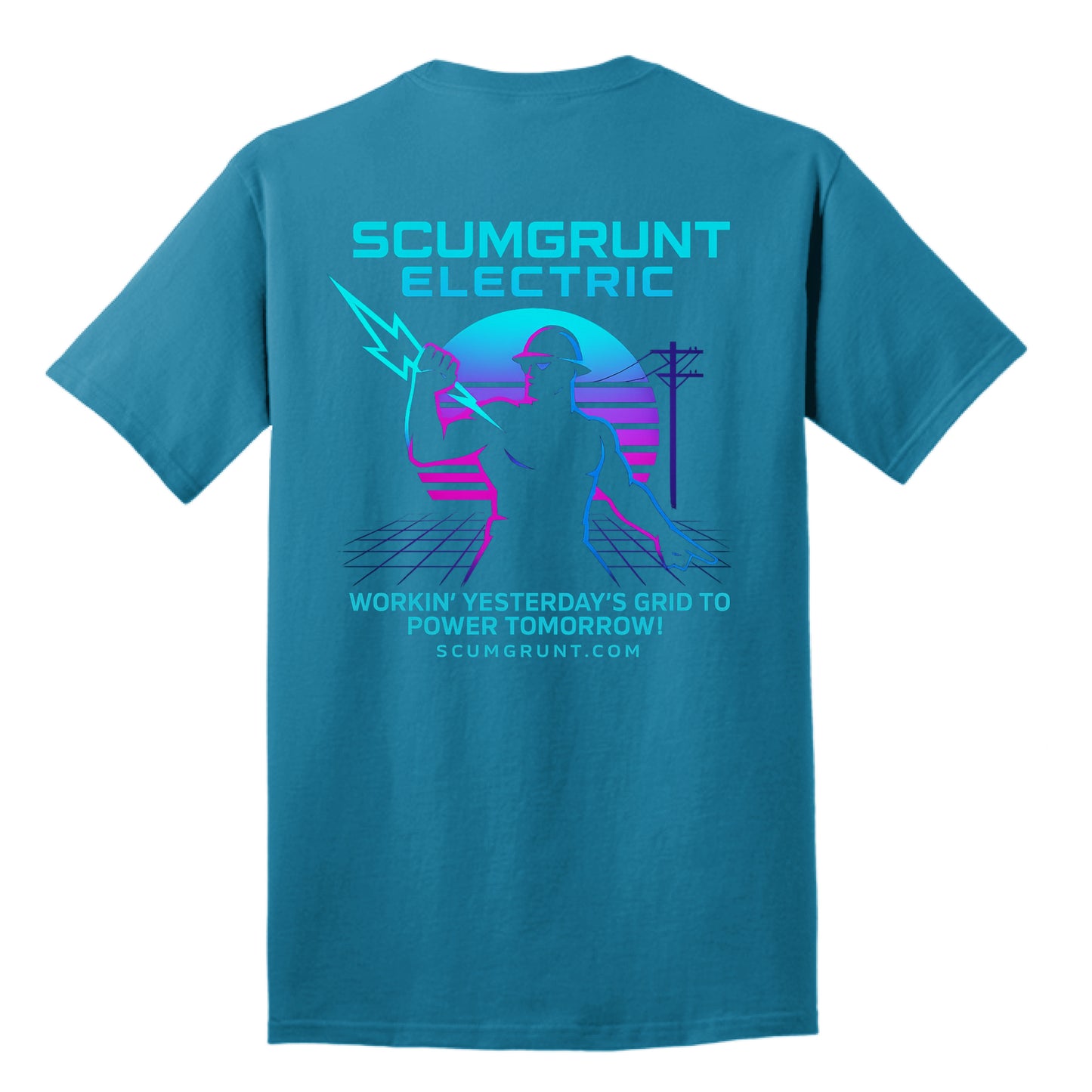 Neon Blue - BACK