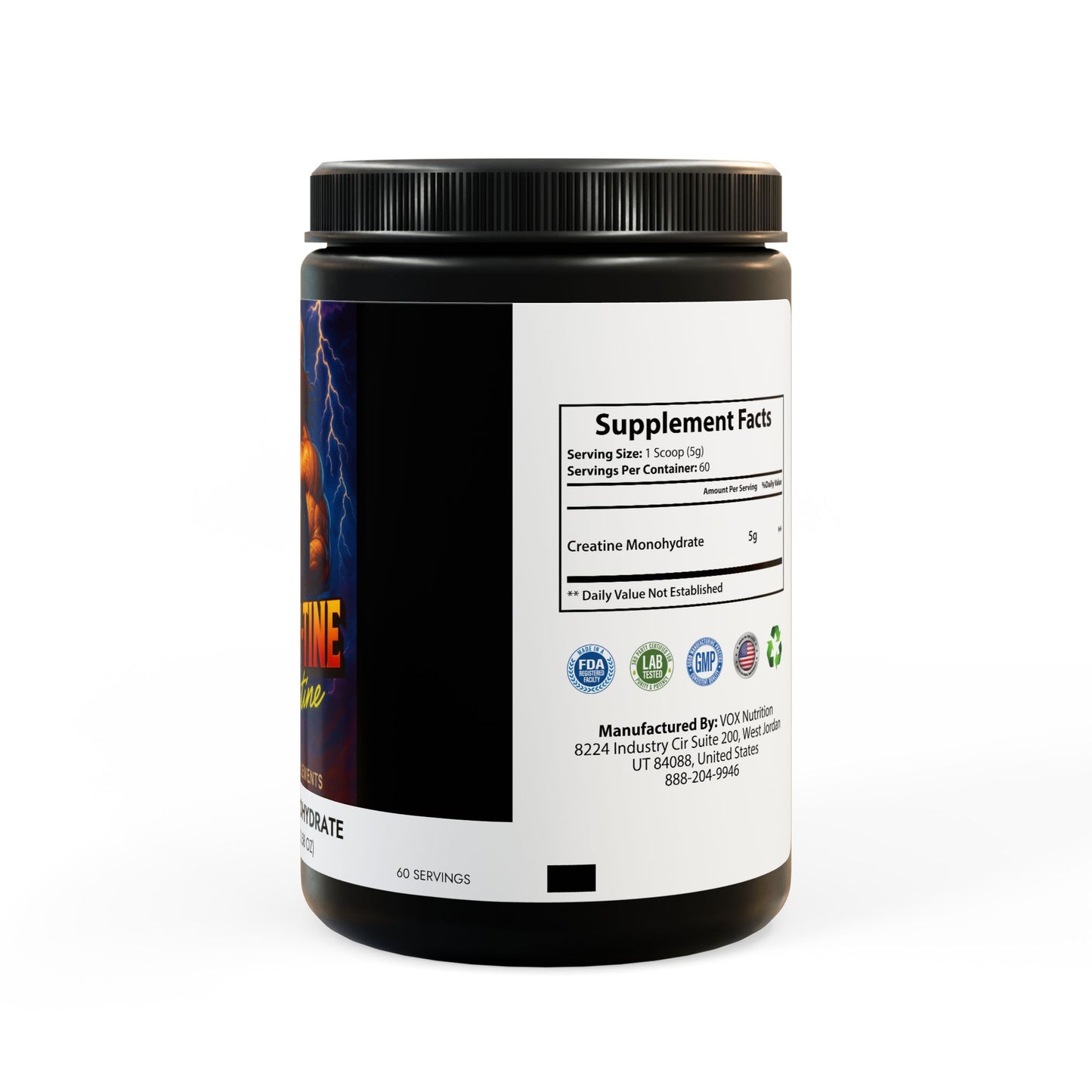 Barbari-Tine - Creatine Monohydrate Supplement (300g, 10.58oz)