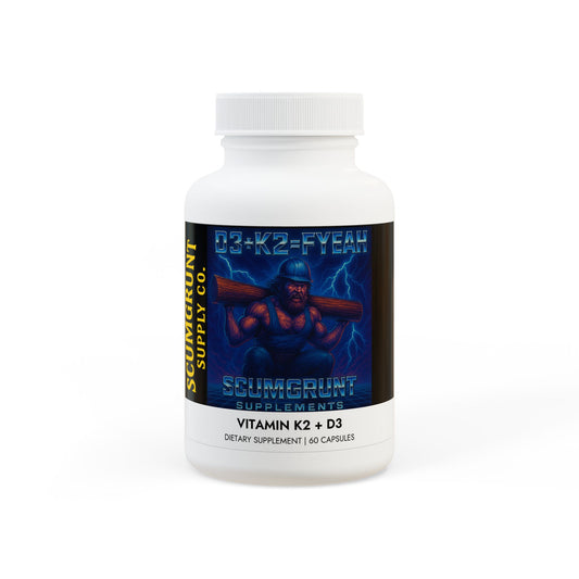 Vitamin K2 + D3 Supplement (60 Capsules)